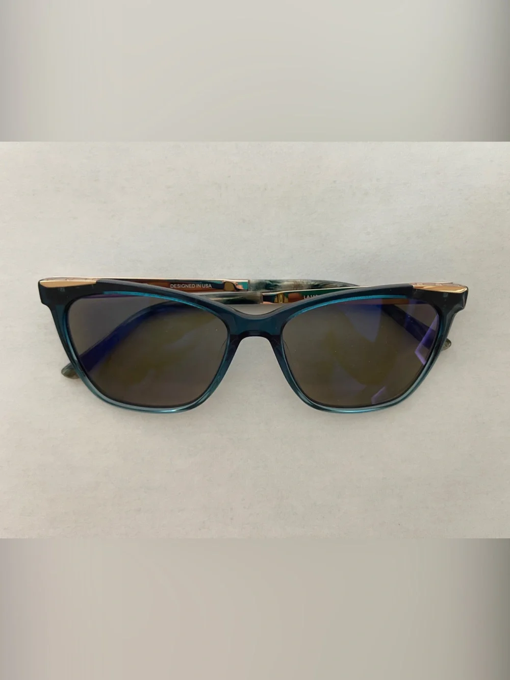 L.A.M.B. Women’s Rx-able eyeglass frames Model LA119 TEA-Teal 54[]16 140 B:43